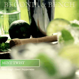 Mint Twist™ - 9oz. Amber Jar Candle - By Begonia & Bench®