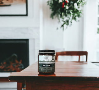 Fraser™ - 9oz. Amber Jar Candle - By Begonia & Bench®-Begonia &amp; Bench