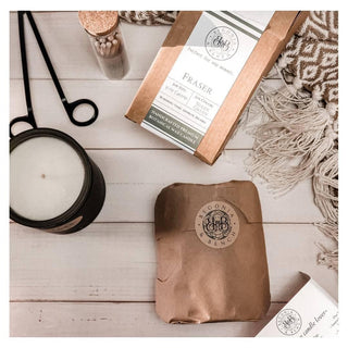 Did you know each candle we make comes hand-wrapped and packaged in sustainable materials?-Begonia & Bench