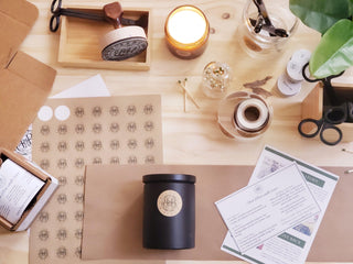 Every pour, package, posting, media work is all just us? #handmade ⁣👩‍❤️‍👨-Begonia &amp; Bench