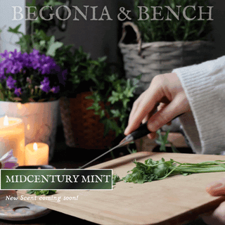 Midcentury Mint™ - 9oz. Amber Jar Candle - By Begonia & Bench®