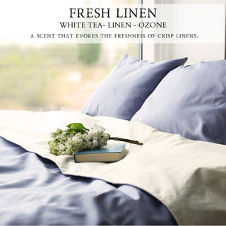 Fresh Linen™ - 12oz Finely Crafted Scented Candle By Begonia & Bench®-Begonia &amp; Bench