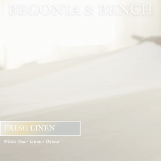 Fresh Linen™ - 9oz. Amber Jar Candle - By Begonia & Bench®