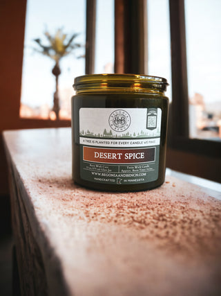 Desert Spice™ - 13oz Twin Wick - By Begonia & Bench®-Begonia &amp; Bench