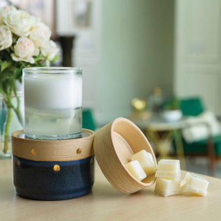 Deluxe 2-in-1 Candle Warmer-Begonia &amp; Bench