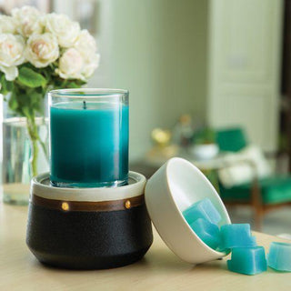 Deluxe 2-in-1 Candle Warmer-Begonia &amp; Bench