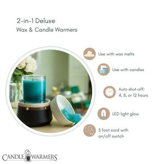 Deluxe 2-in-1 Candle Warmer-Begonia &amp; Bench